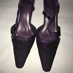 Dark Sparkle Purple Glittering Shoe